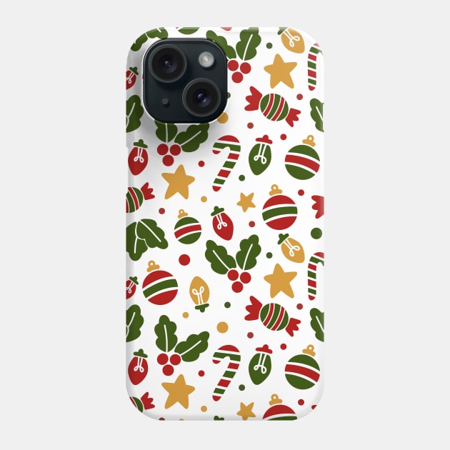 Cute Christmas Pattern Phone Case by Trippycollage