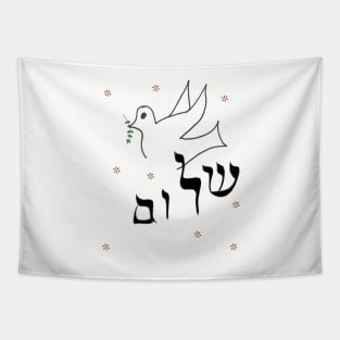 Shalom Peace Dove Apparel Tapestry