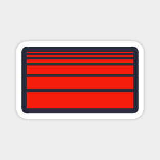 Stripes Red Art Magnet