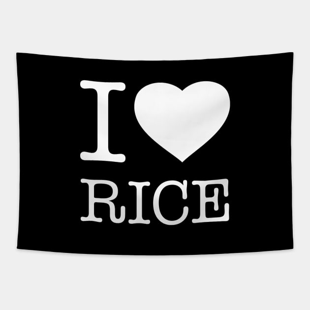 I LOVE RICE Tapestry by eyesblau