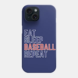 Eat Sleep Baseball Repeat Phone Case