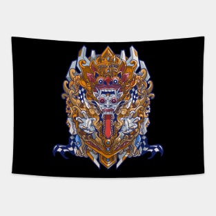 BARONG RANGDA HEAD Tapestry