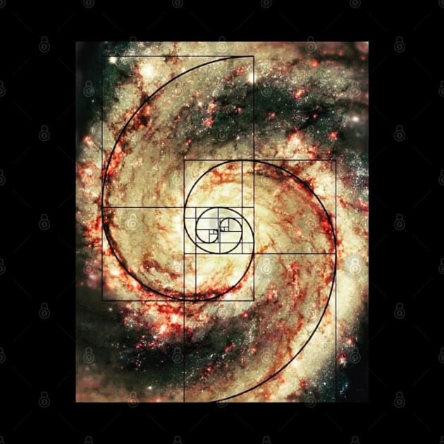 Golden Ratio - Galaxy - Fibonacci Spiral by Didjeridingo