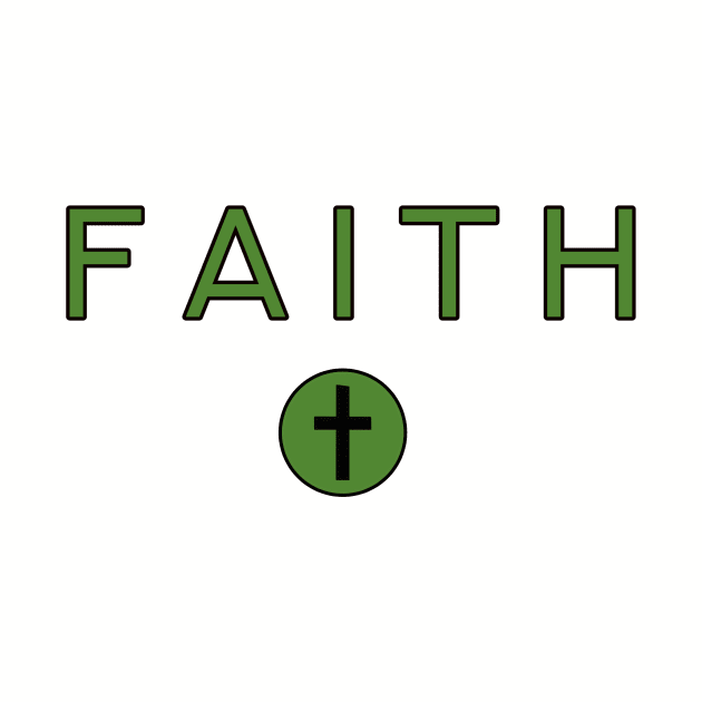 Faith - Christian Symbol and Text by SpitfireCreates