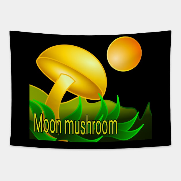 moon mushroom Tapestry by Holisudin 