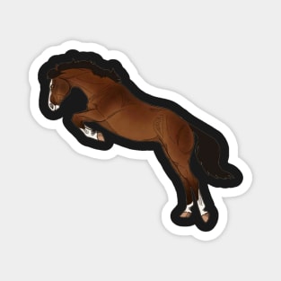 Jumping Bay Horse Magnet