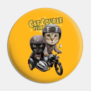 CAT COUPLE CLUB Pin