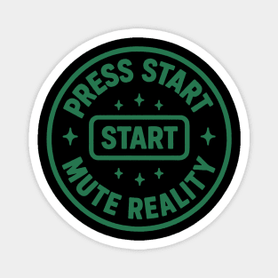 Press Start Mute Reality Magnet
