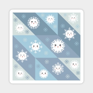 Cute Snowflake Christmas Patterns, Christmas 2022 new ideas Magnet