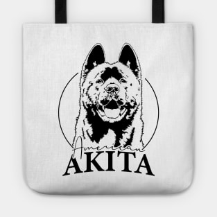 Funny Proud American Akita dog portrait gift Tote