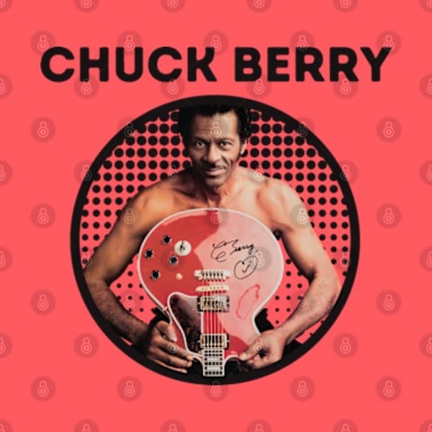 chuck berry ll red guitar by claudia awes