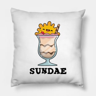 Sunday Cute Ice Cream Pun Pillow
