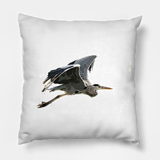 Heron In Flight Pillow