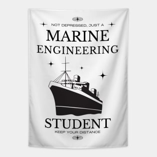 Marine Engineering - White Version - Engineers Tapestry