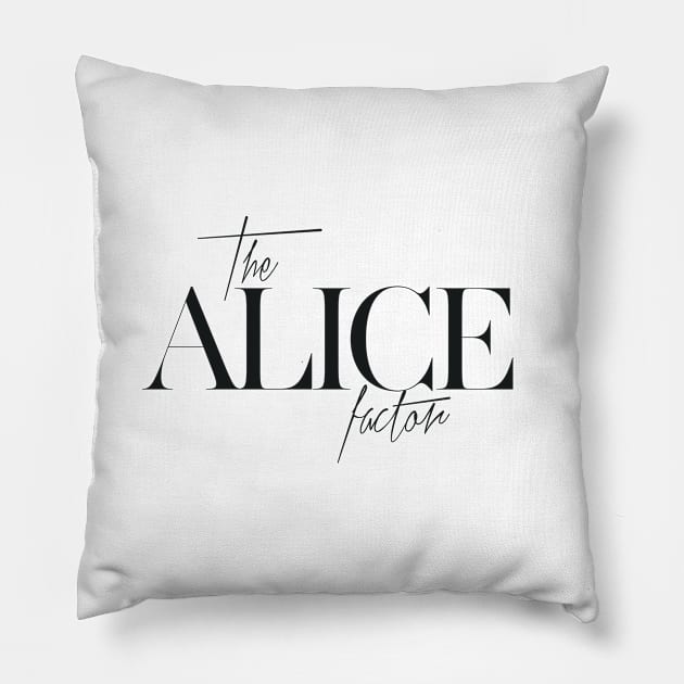 The Alice Factor Pillow by TheXFactor