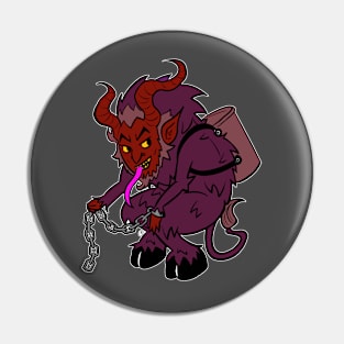 Krampus in Red Pin