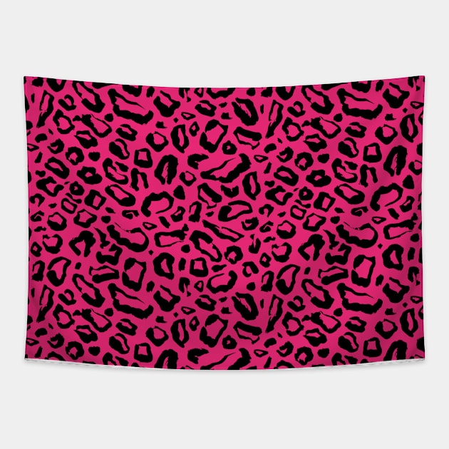 Pink Leopard Skin Pattern Tapestry by Gift-Place