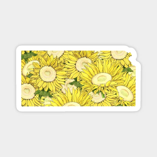 Kansas in Flowers Magnet by UrsulaRodgers