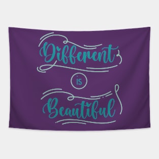 DIFFERENT IS BEAUTIFUL Tapestry