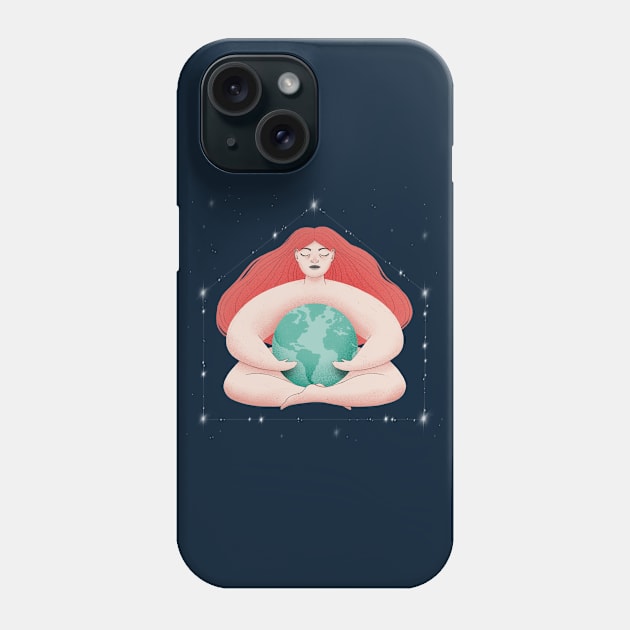 Mother Earth Phone Case by MollyFergusonArt