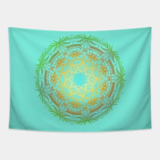 Tropical Mandala Tapestry