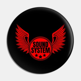 Soundsystem wing Pin