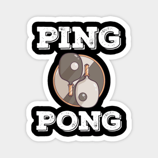 Ping Pong Table Tennis Tabletennis PingPong Yin Yang Ying Magnet