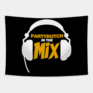 Party Dutch In The Mix T-shirt Netherlands Graphic Design Tee DJ Headphones T Shirt Dutch Techno House Music Electronic Music Dance Music Tapestry