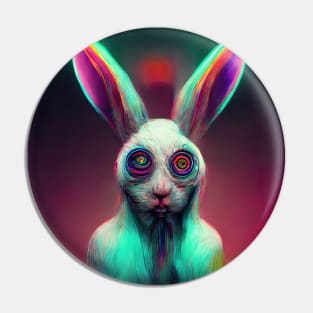 The Trippy Rabbit (2) Pin