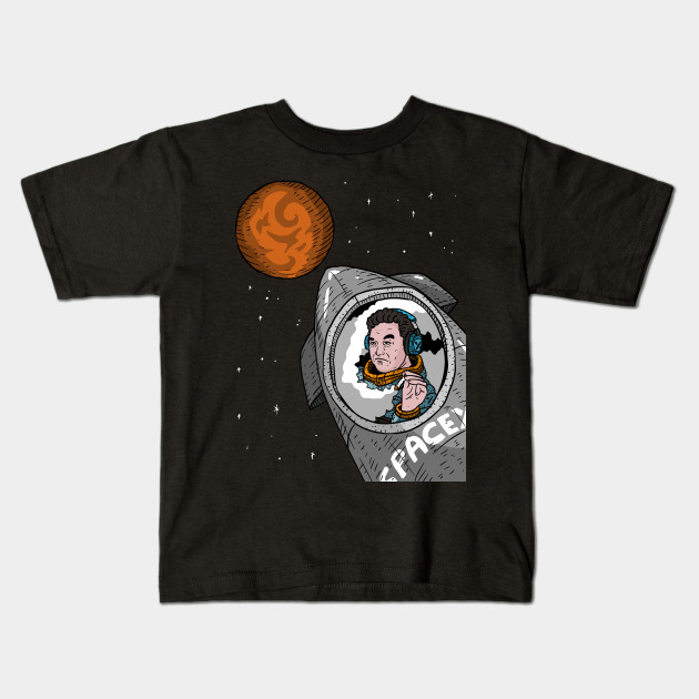 Elon Musk Rides Starship To Mars Fan Artwork Transparent Background Spacex Kids T Shirt Teepublic