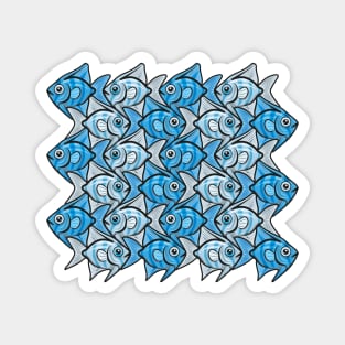 Angelfish Tessellation III Magnet