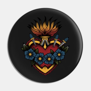 Burning Heart Pin