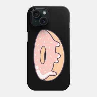 Pink Cartoon Doughnut With Multicolor Sprinkles Phone Case