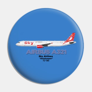 Airbus A321 - Sky Airlines "Antalyaspor" Pin