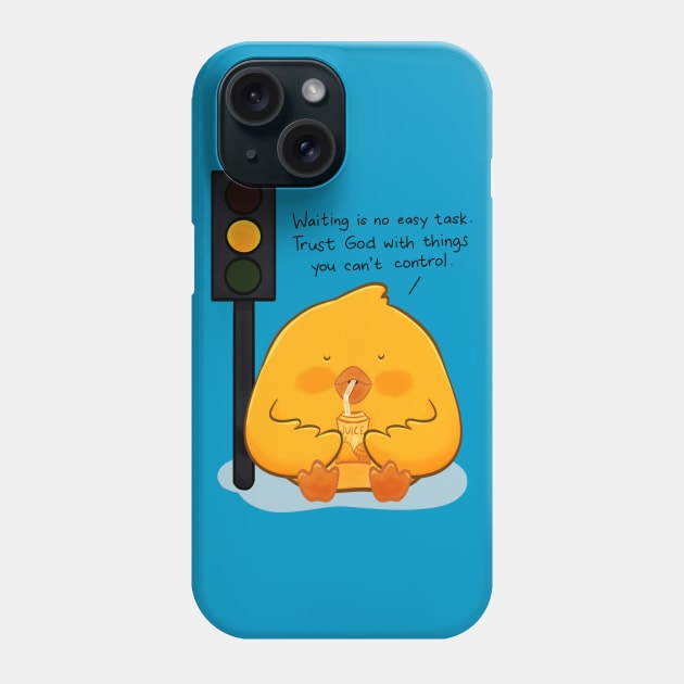 Little Chicken Waiting Phone Case by Sketchbook ni Abi