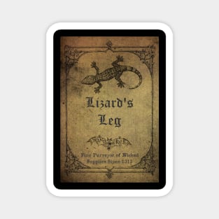 Lizard's Leg Apothecary Ingredient Bottle Label Magnet