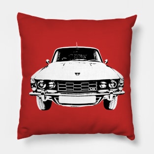 Rover P6 1960s-1970s British classic car monoblock black/white Pillow