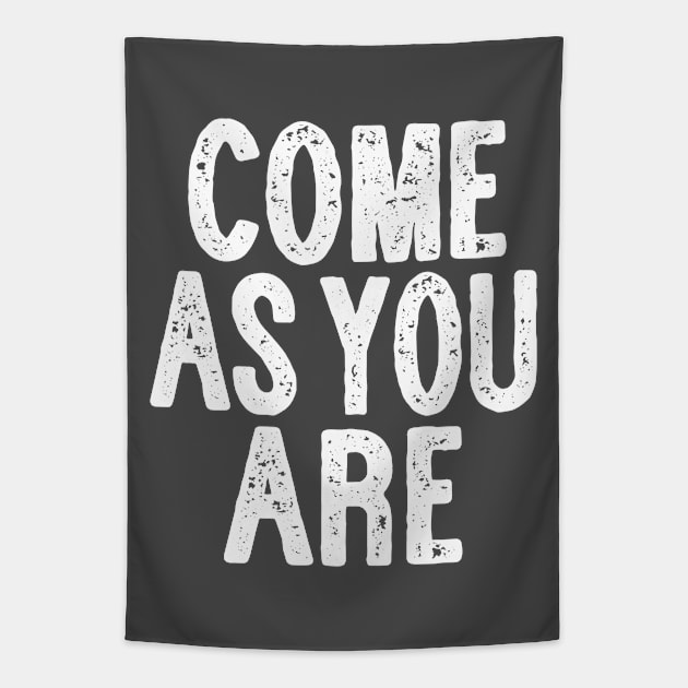 Come As You Are - Typographic Lyric Design Tapestry by DankFutura