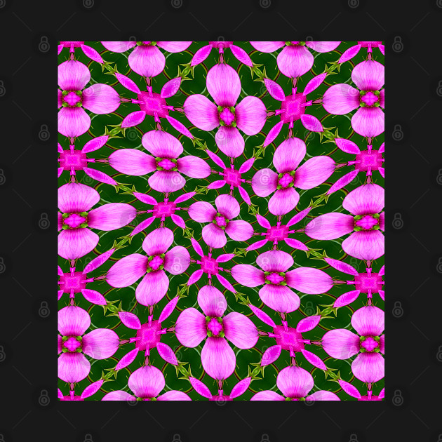 Bright Pink Flower Pattern by PatternFlower