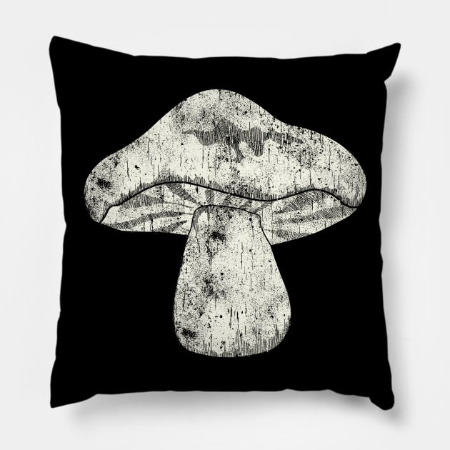 vintage mushroom Pillow by theglaze