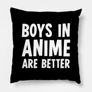 Boys In Anime Are Better Pillow