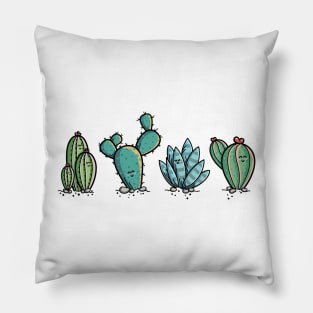 Kawaii Cute Cacti Desert Plants Pillow