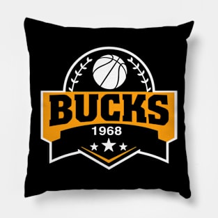Personalized Basketball Bucks Proud Name Vintage Beautiful Pillow