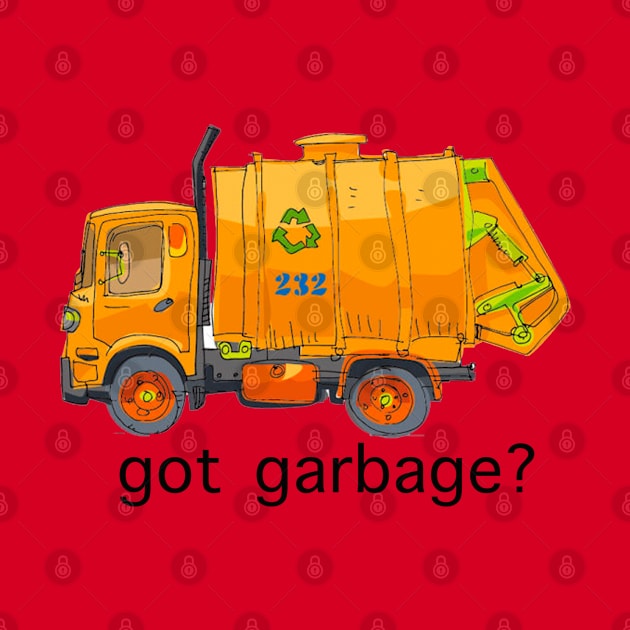 Garbage Truck by Happy Art Designs