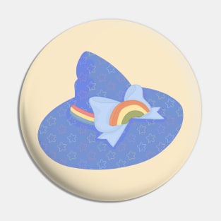 Rainbow Witch Hat Pin