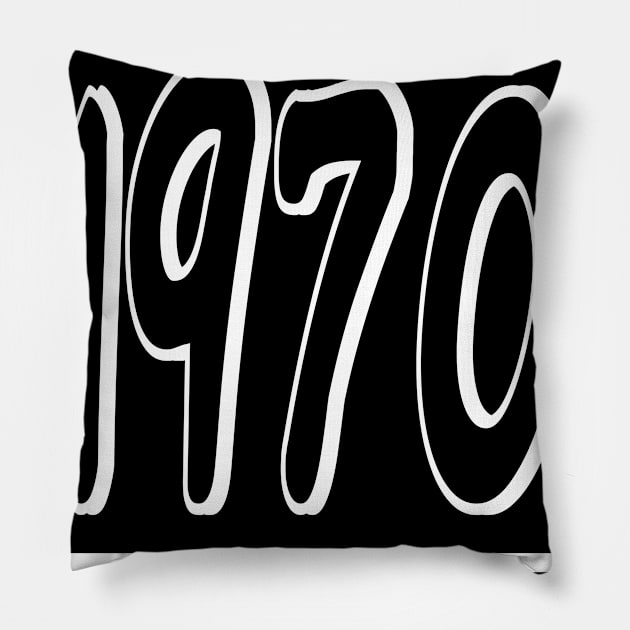 MADE IN 1970 Pillow by ARJUNO STORE