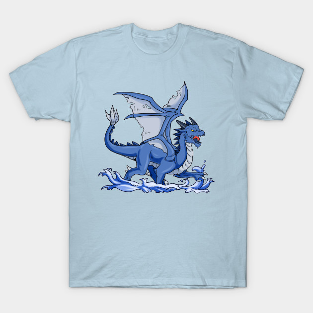 Discover Blue Chinese Dragon Gift Print Martial Arts Asian Print - Chinese Dragon - T-Shirt