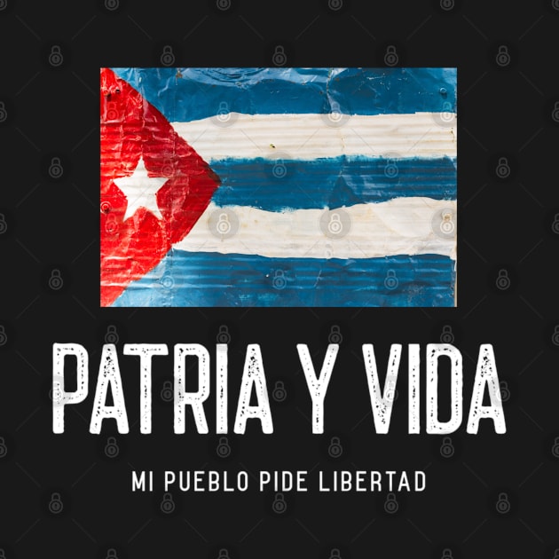 Perfecta para aquellos que apoyan y anhelan una Cuba Libre y Soberana.PATRIA Y VIDA - MI CUBA PIDE LIBERTAD by DesignByAmyPort