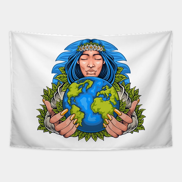 Mother earth Tapestry by Mako Design 