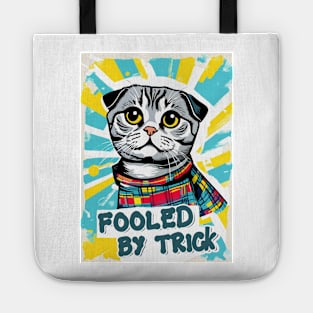 Fooled by trick cute cat Tote